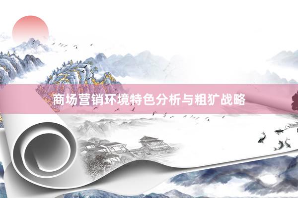 商场营销环境特色分析与粗犷战略